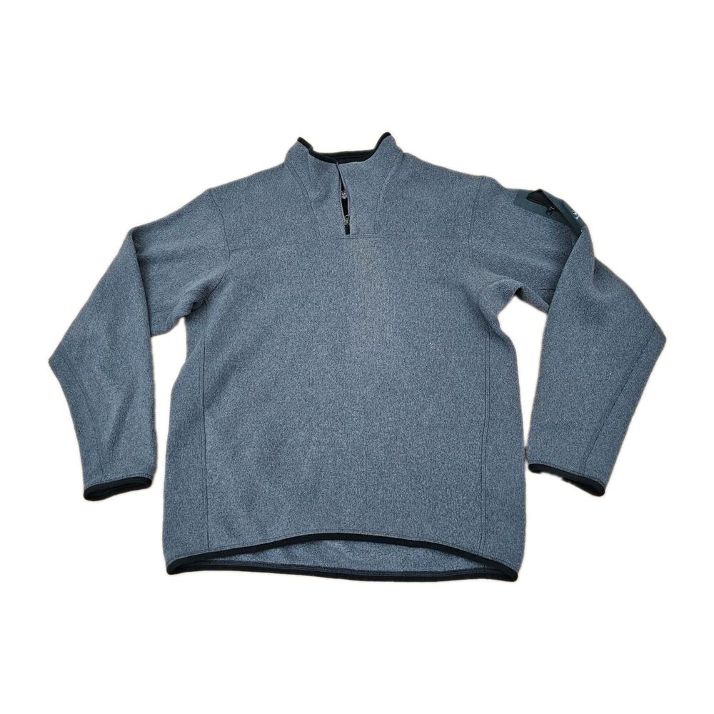 Arc'teryx Covert 1/2 Zip Fleece Pullover Heather Gray Mens Sz Medium